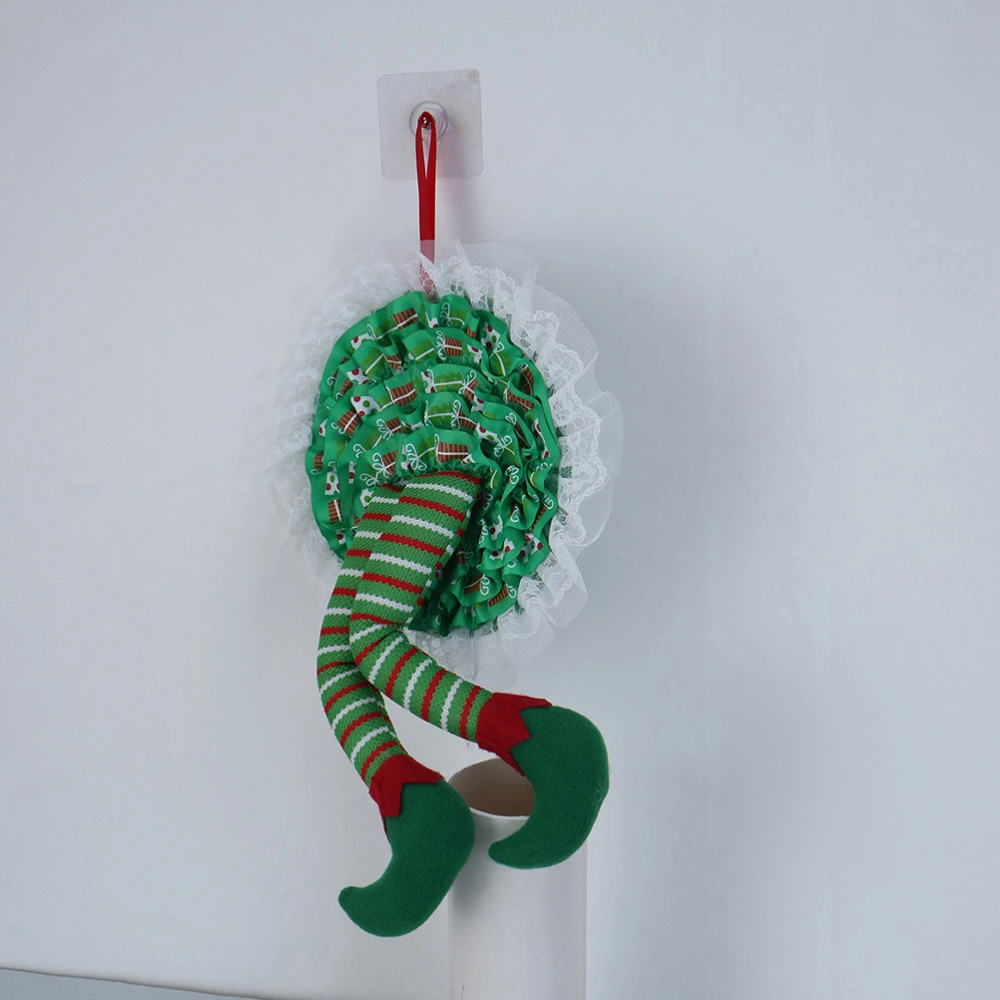 Christmas Elf Legs Pendant Christmas Tree Cloth Pendant Closet Decoration