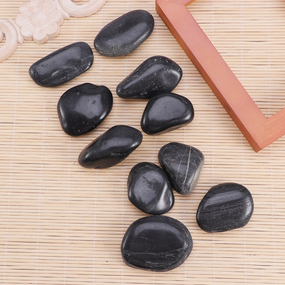 Children's Drawing Painted Rocks Stones Creative Stones Hand Painted DIY Polishing Pebbles Home Decoration Black