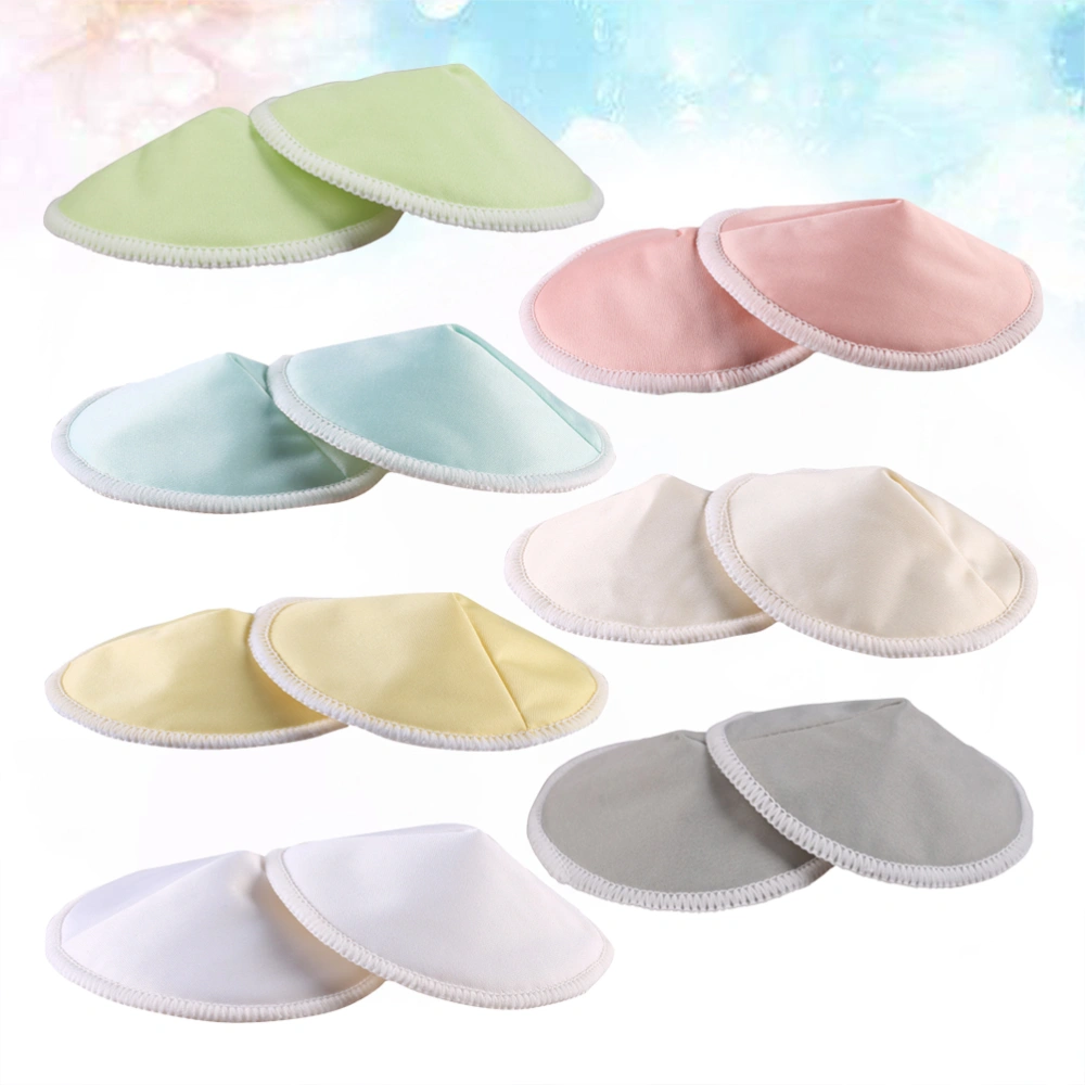 14 Pcs 3 Layers Anti-galactorrhea Pad Practical Bowl Shaped Washable Breathable Breast Feeding Pads for Women