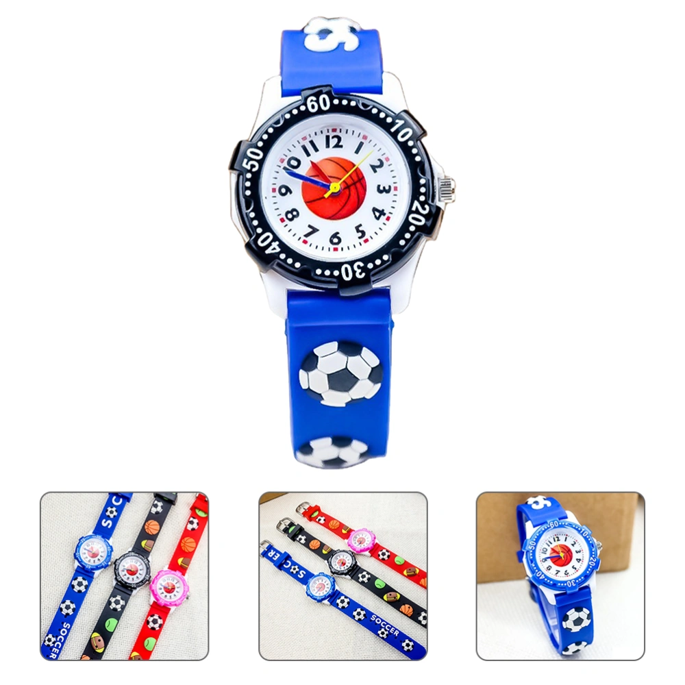 Boys Wrist Watch Basketball Pattern Digital Watch Kids Cartoon Basketball Watch