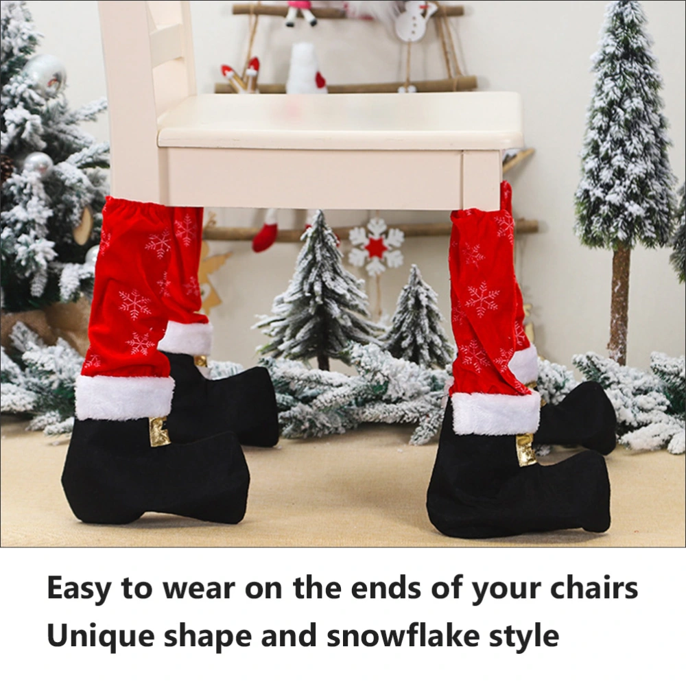 2pcs Table Feet Strap Table Feet Covers Chair Feet Decoration Table Feet Sleeves