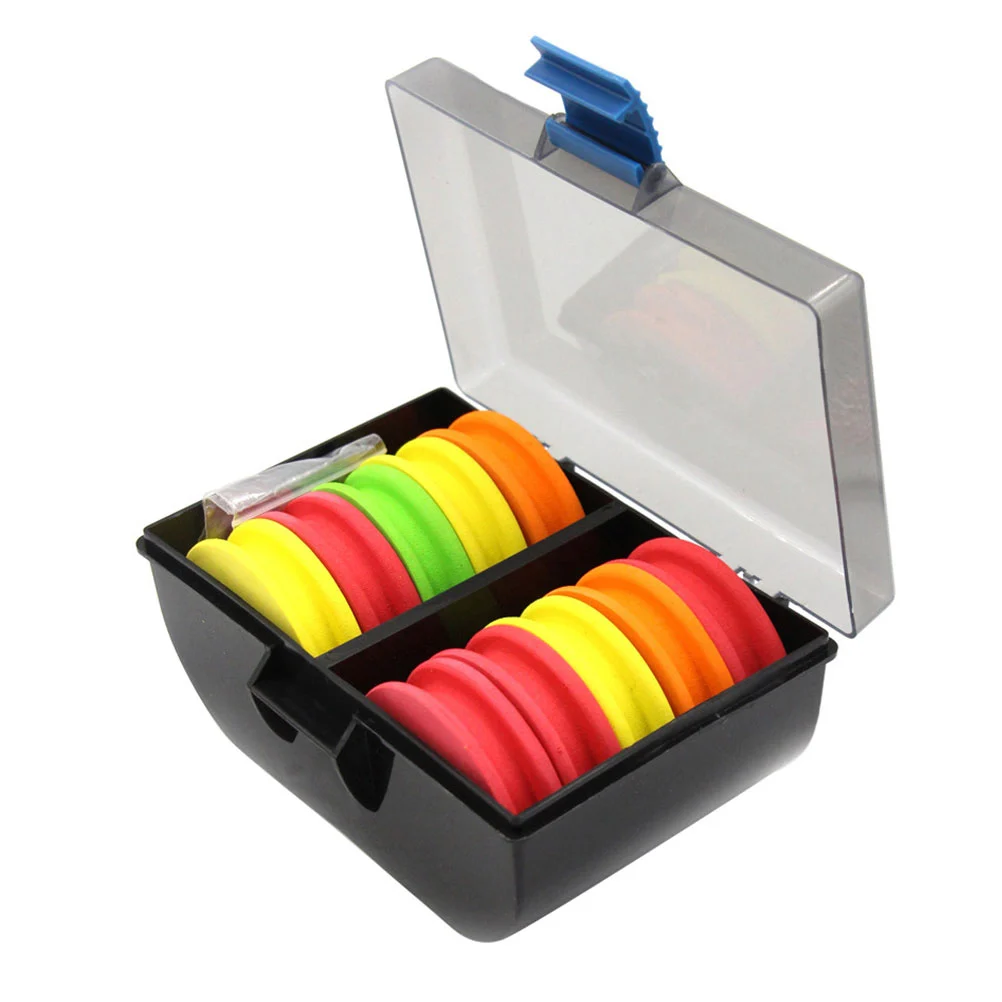 10pcs Round Plastic Winding Board Hook Winder Keeper Fishing Accessories (Mixed Color)