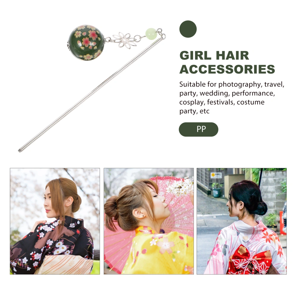 Japanese Style Hair Ornament Cherry Blossom Hairpin Hair Accessories for Women Girls