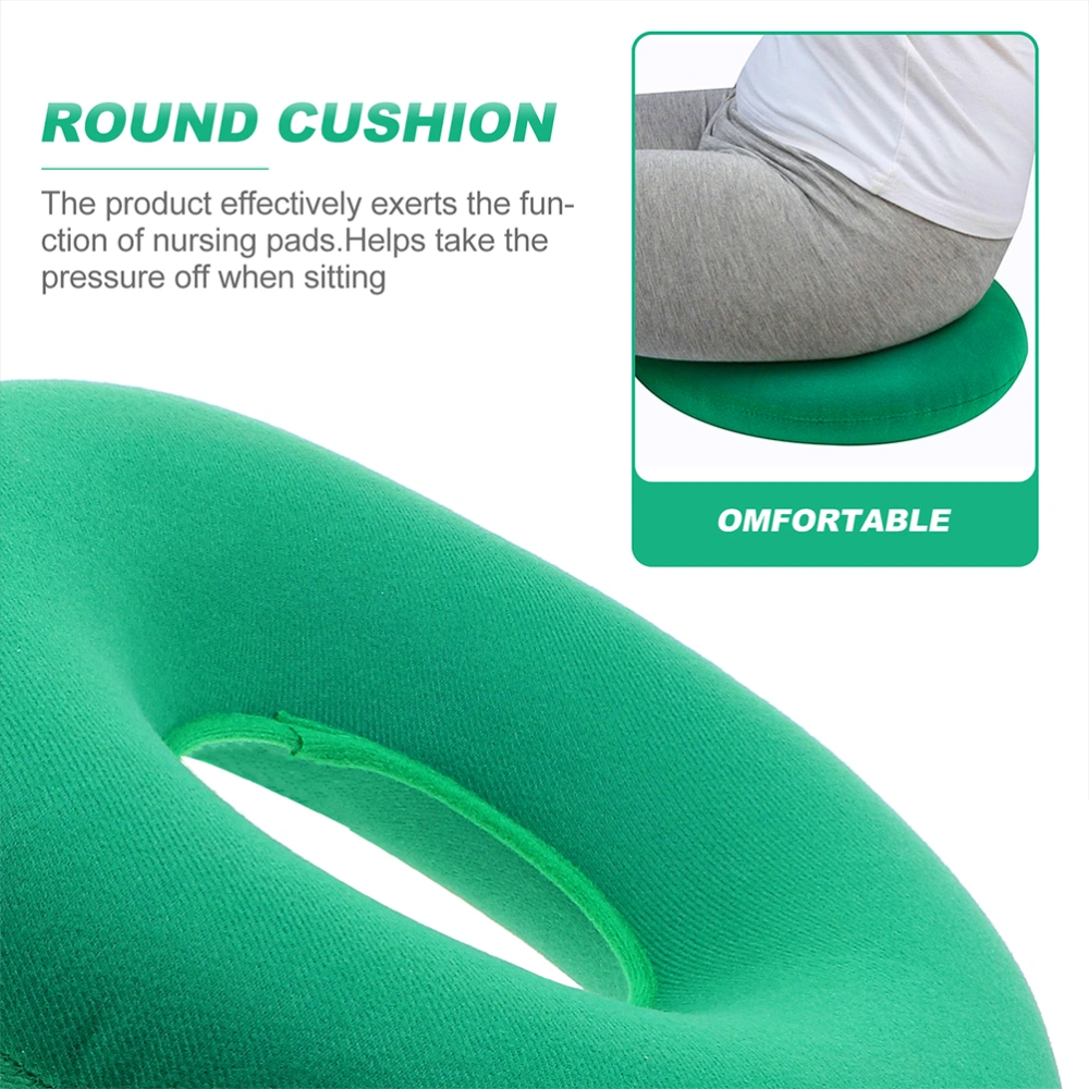 2Pcs Inflatable Chair Cushions Pillow Air Pump Cushions Hemorrhoid Seat Cushions (Green)