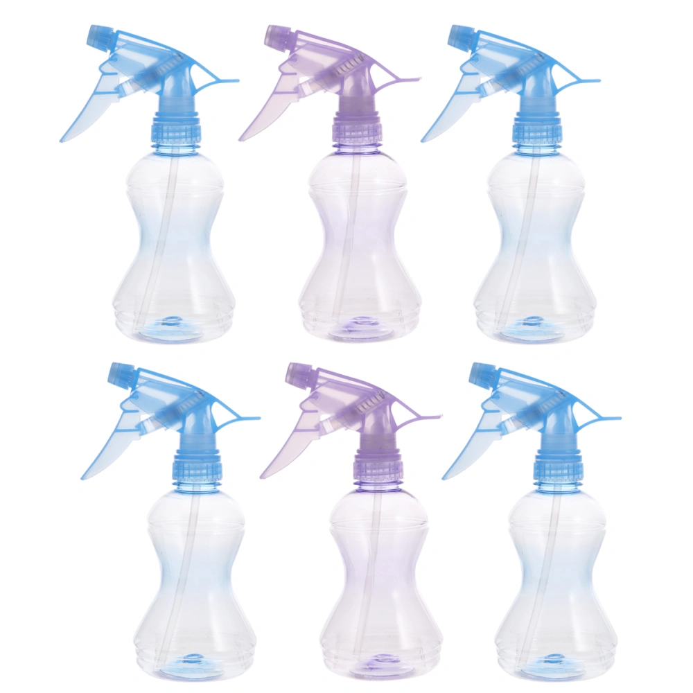 6 Pcs 250ml Hairdressing and Beauty Spray Bottle Water Sparayer Garden Watering Pot (Random Color)