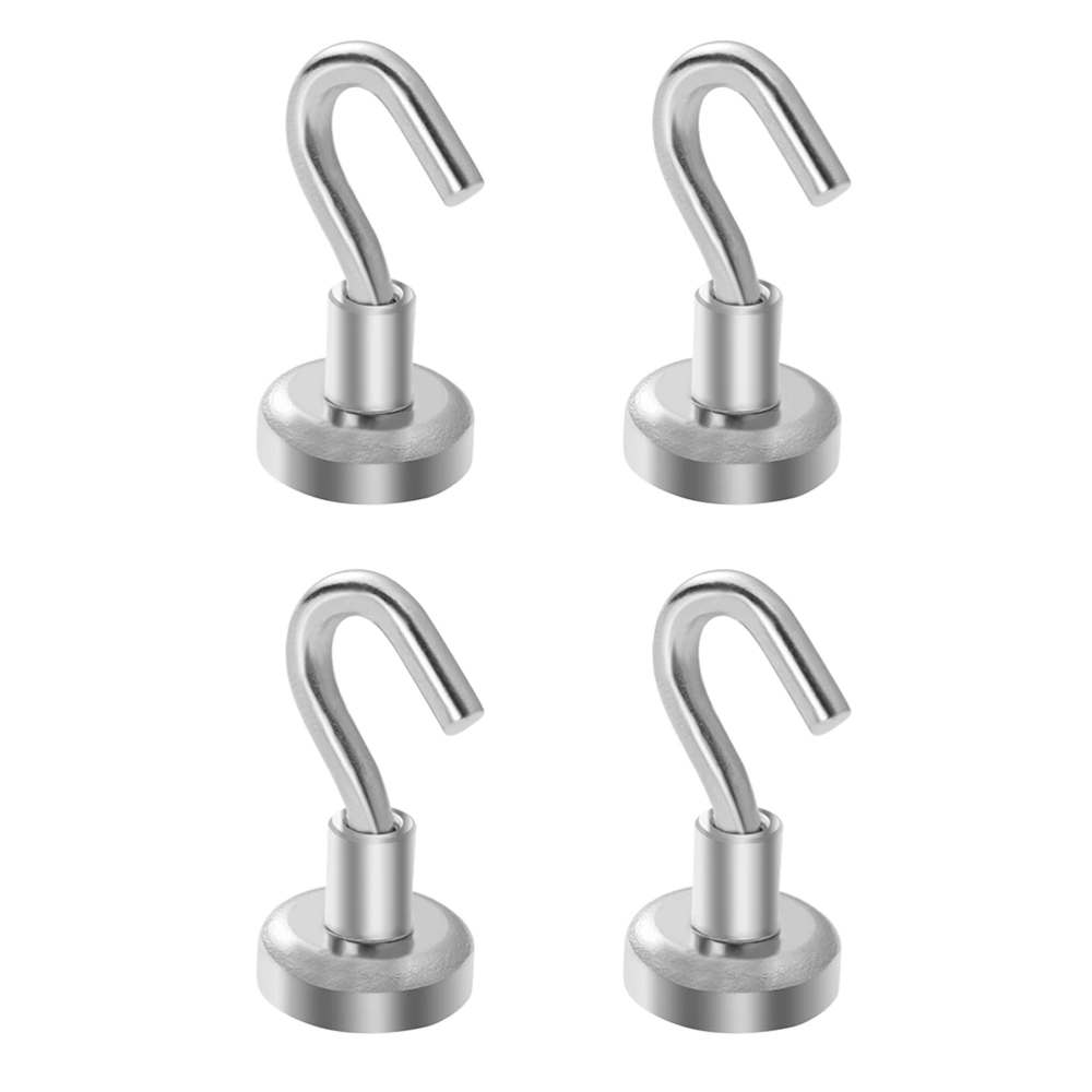 4PC Strong Magnetic Hooks for Storage Organization Home Kitchen Accessories Heavy Duty Hook Holder