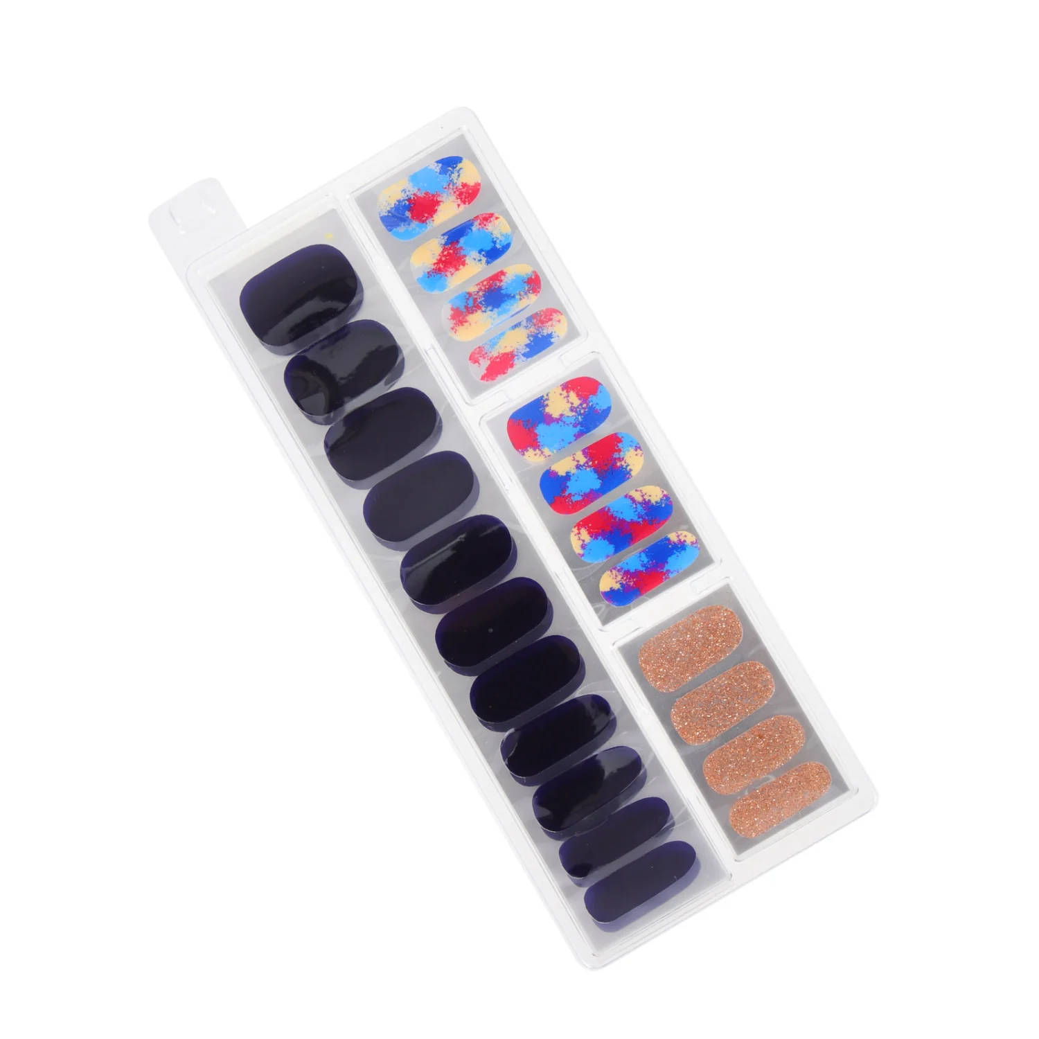 1 Set Fresh Style Nail Polish Strips Adhesive Nail Decals Nail Art Strip Sticker