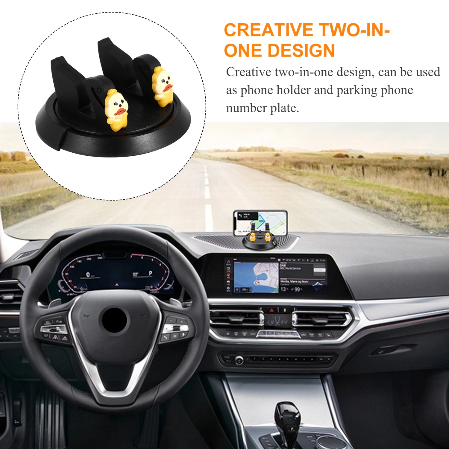 Practical Car Phone Holder Car Phone Number Plate Car Parking Number Plate