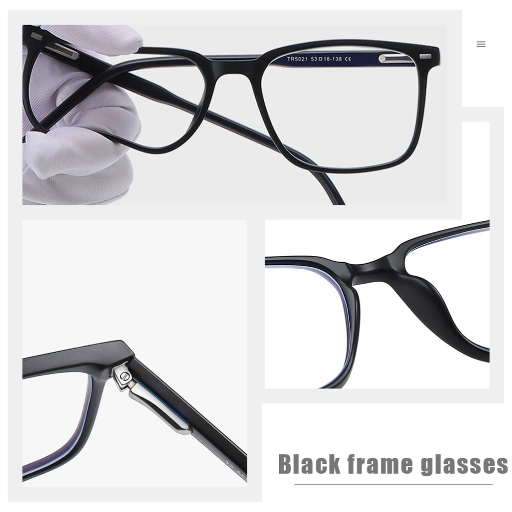 1Pair Blue Light Blocking Glasses Unisex Spring Legs Glasses Professional Eyewear