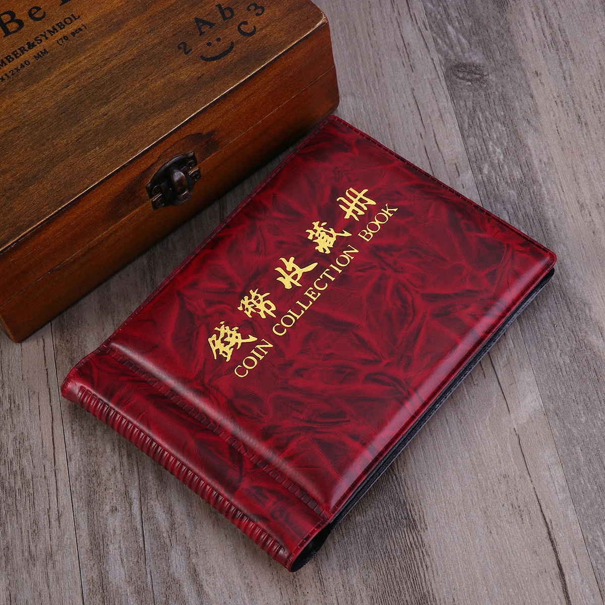 NUOLUX 60-Coin Collectors Collecting Album Holders (Rosy)