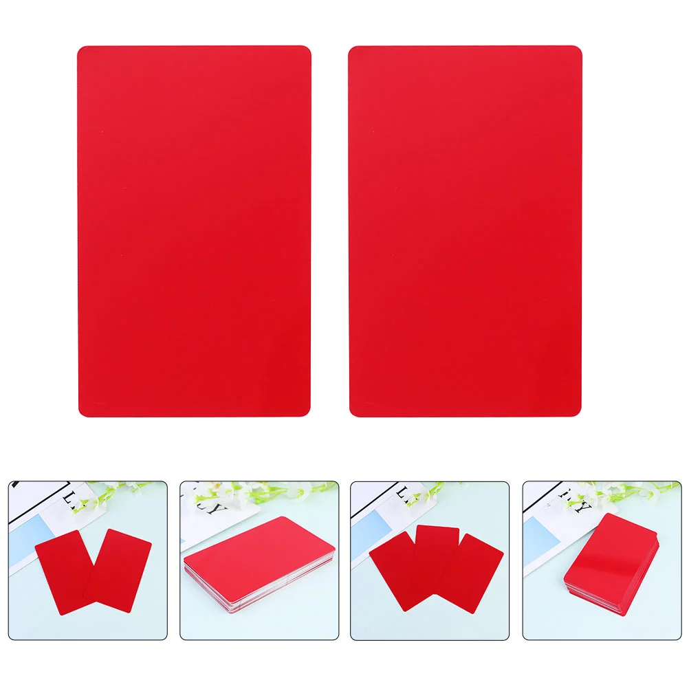 100 Pcs Aluminum Blank Business Cards DIY Business Sheets Printing Business Cards