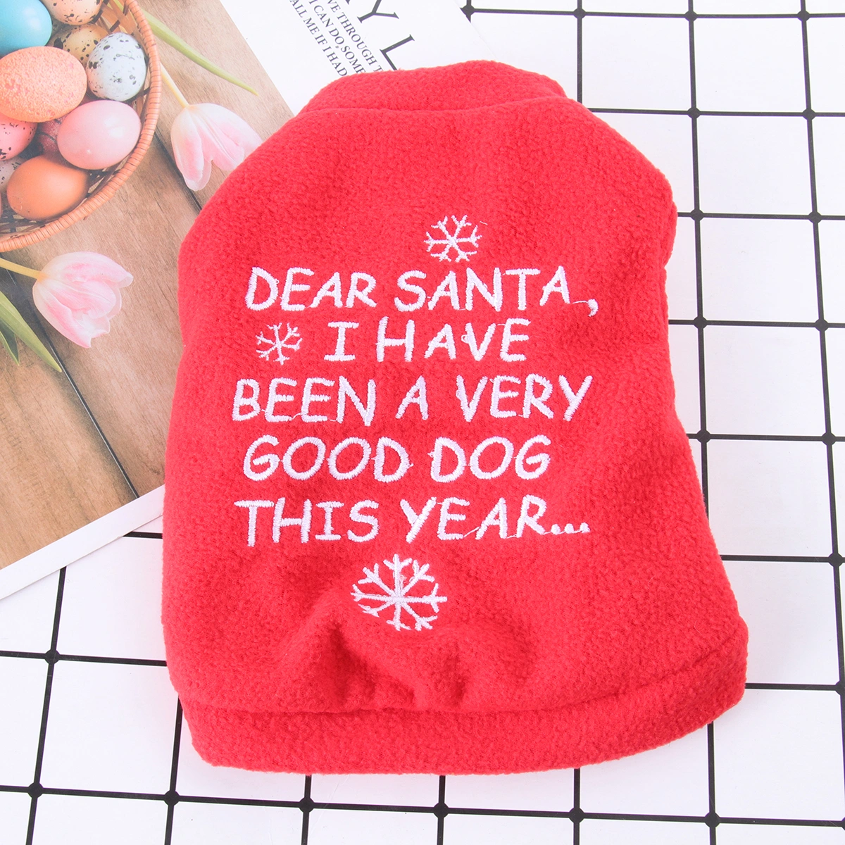 Christmas Pet Dog Clothes Dog Cold Protection Coat Costume Pet Outfits Puppy Winter Clothing for Outdoor Home (Size S)