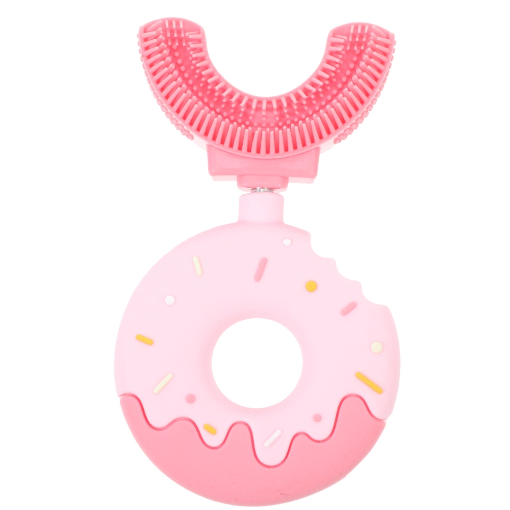 U-shape Kid Toothbrush Comfortable Handheld Tooth Brush Doughnut Toothbrush for Children