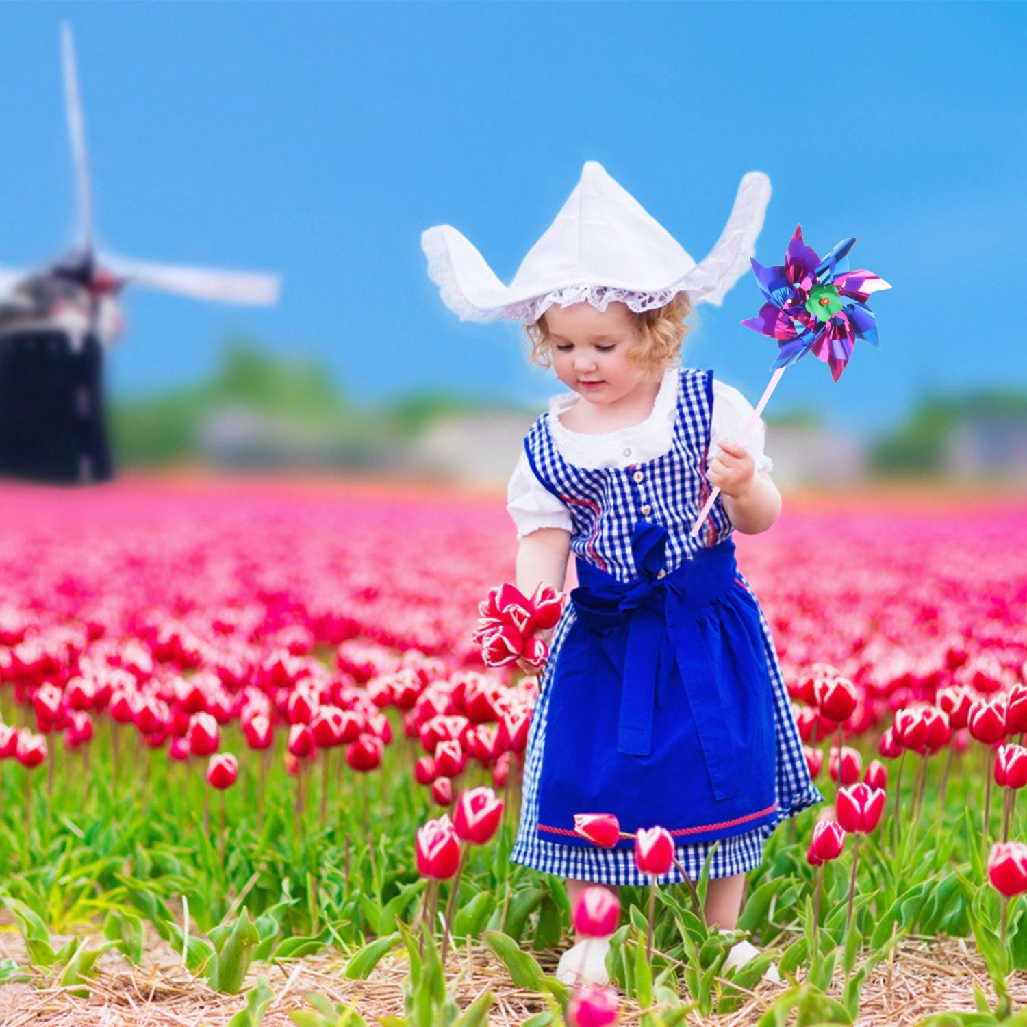 20pcs Windmill Toys Small DIY Pinwheel Windmill Playthings Landscape Windmill Decor