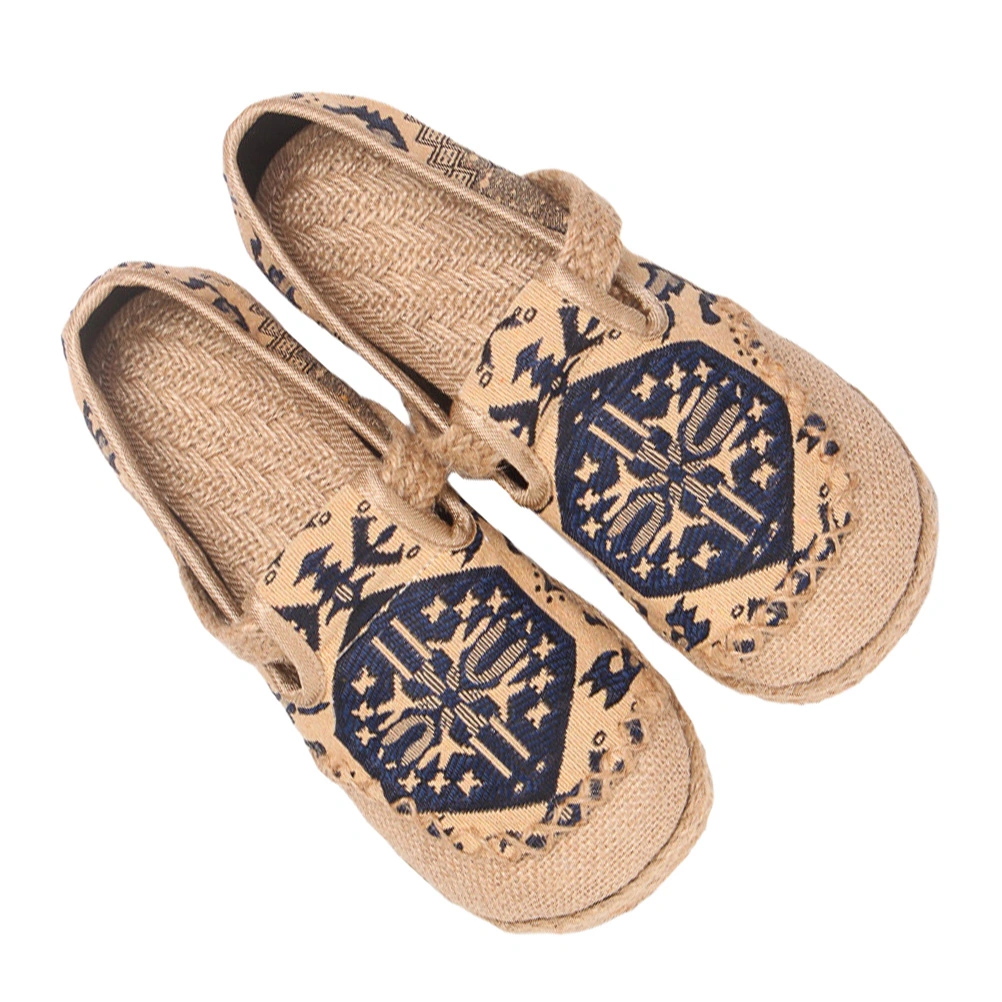 1 Pair Old Beijing Cloth Shoes Ethnic Style Casual Girl Cotton and Linen Shoes
