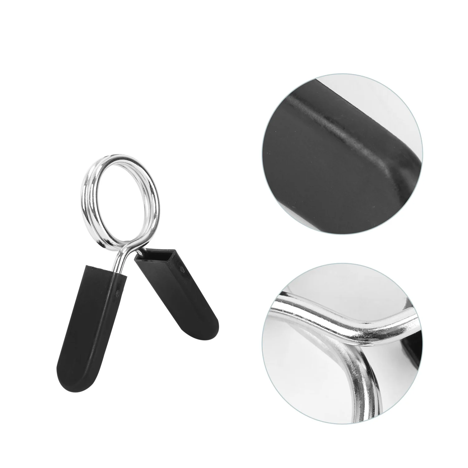 4pcs 28mm Dumbbell Barbell Clamps Spring Clip Collars for Powerlifting Cross Fit Weightlifting Gym