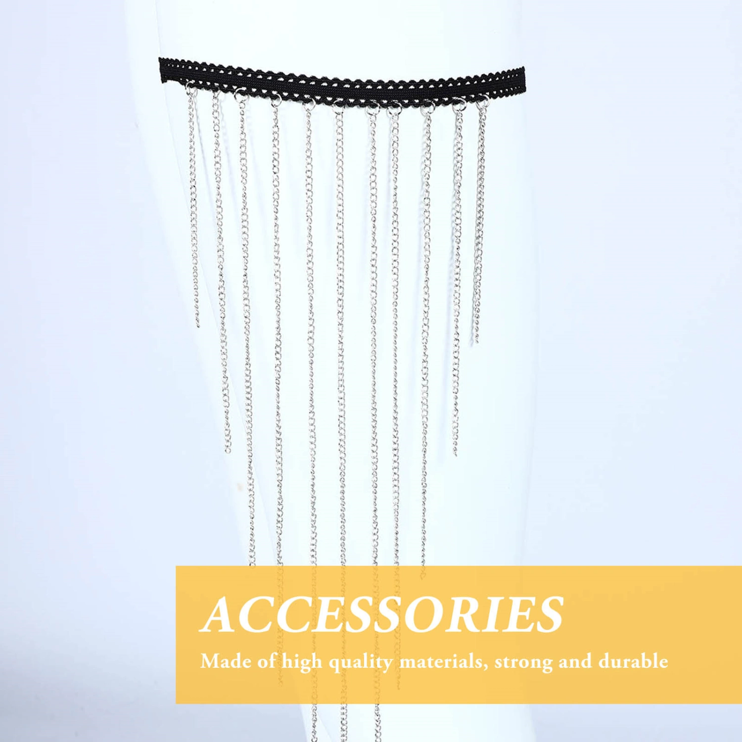 Elastic Leg Chain Thigh Chain Tassel Leg Chain Jewelry for Women and Girls