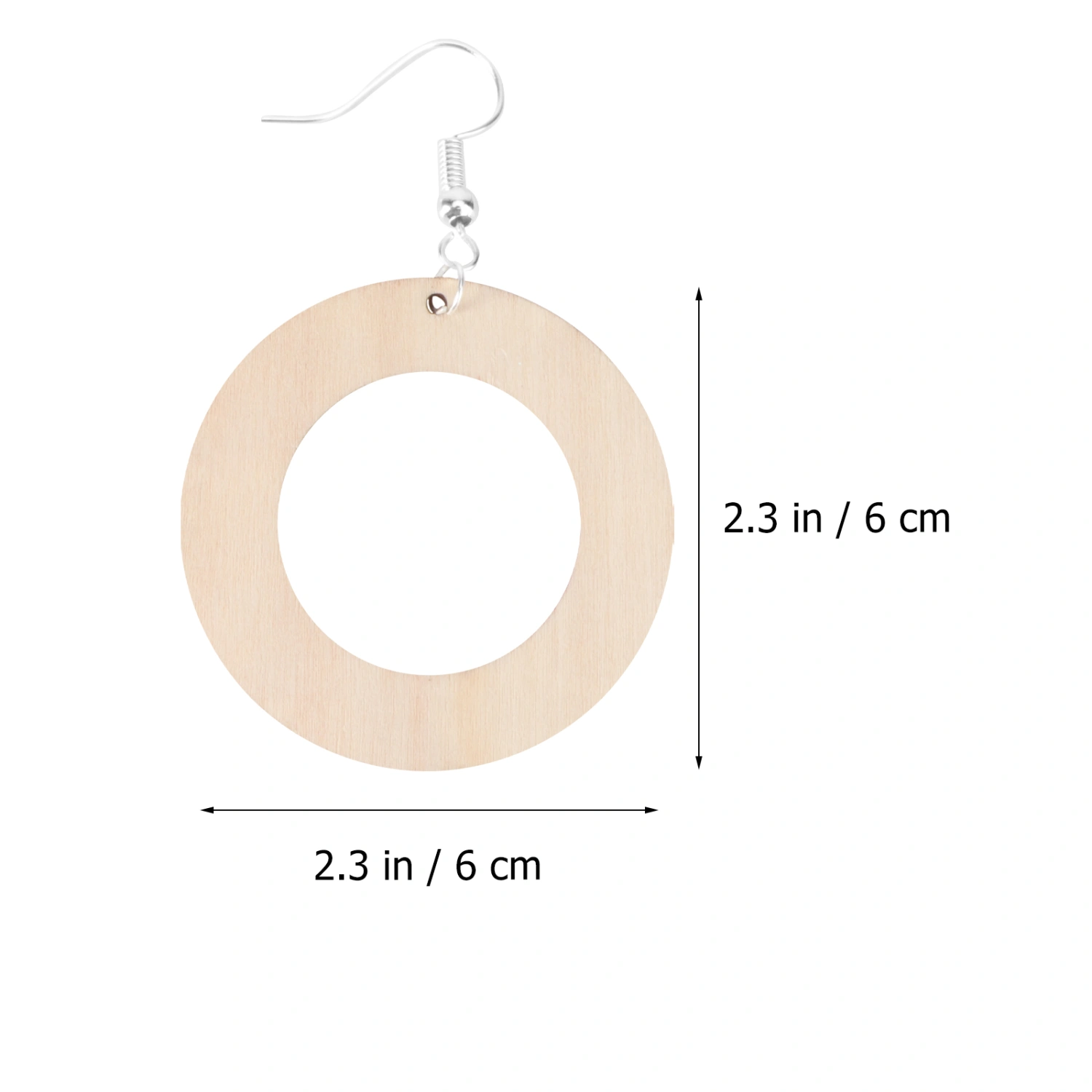 70pcs DIY Wood Earrings Kit Blank Earrings Handcraft Jewelry Making Kits