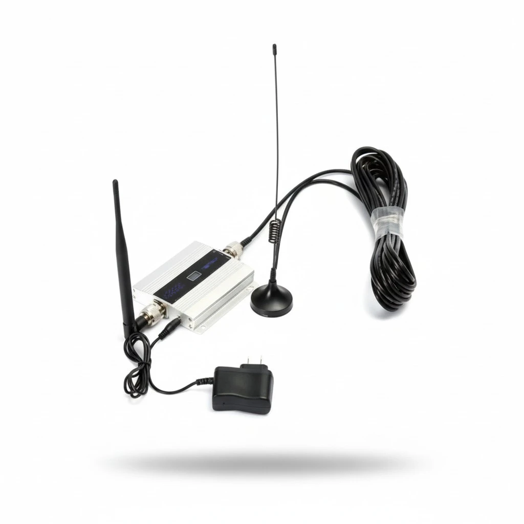 GSM 900MHz Cell Phone Signal Booster Repeater Mobile Signal Amplifier with Indoor Whip Antenna Kit for Home Office Basement Warehouse (US Plug)