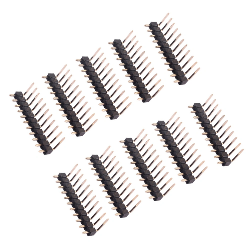 10 PCS 11 Pin 1x11 Single Row Straight Male 2.54 Pin Header Connector Strip Compatible for Electronics Prototype Shield Electric Guitar