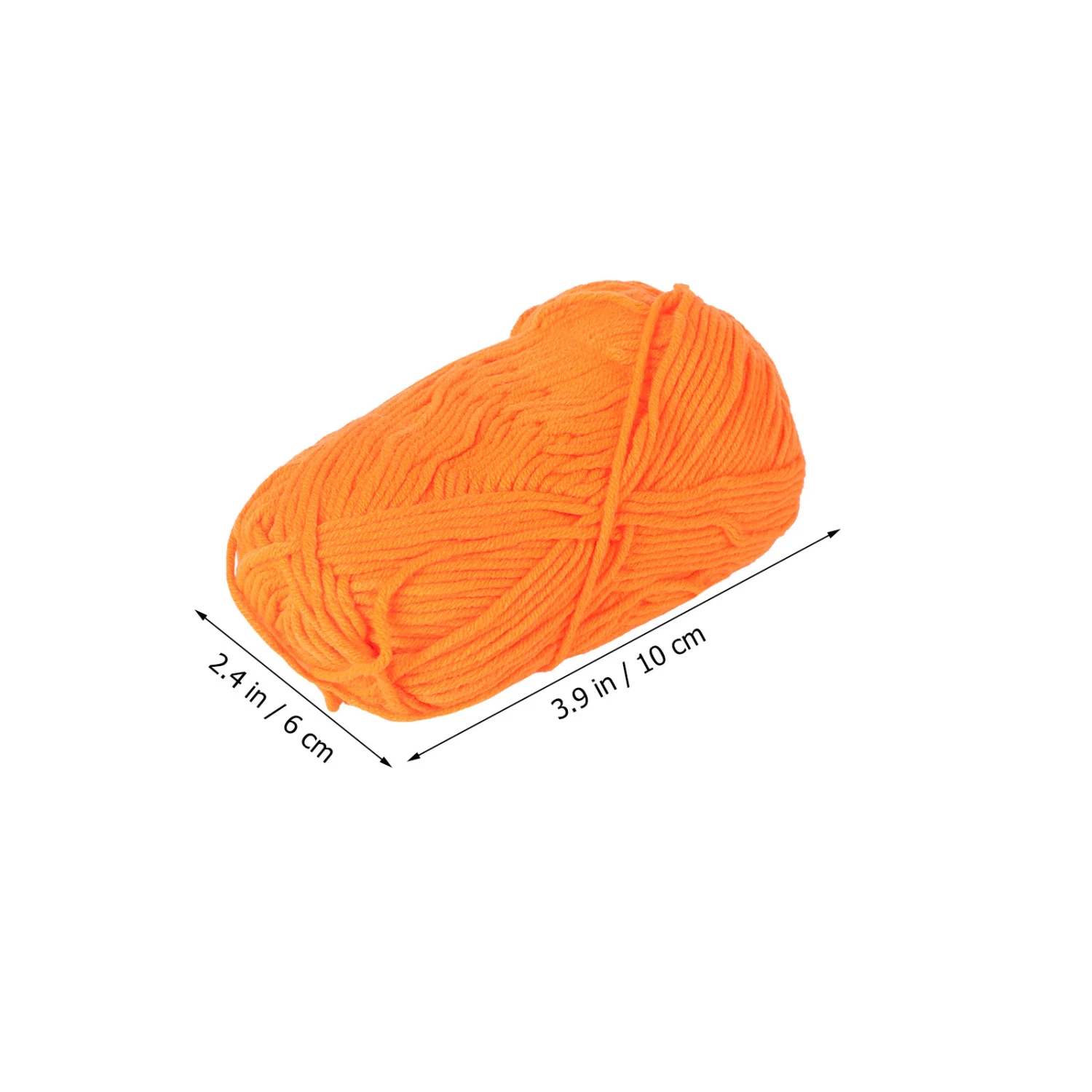 50g Milk Cotton Yarn Cotton Chunky Hand-woven Crochet Knitting Wool Yarn Warm Yarn for Sweaters Hats Scarves DIY (Orange)