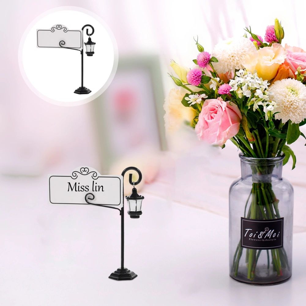 5pcs Table Number Stands with Cards Wedding Table Number Holders Place Cards Stands