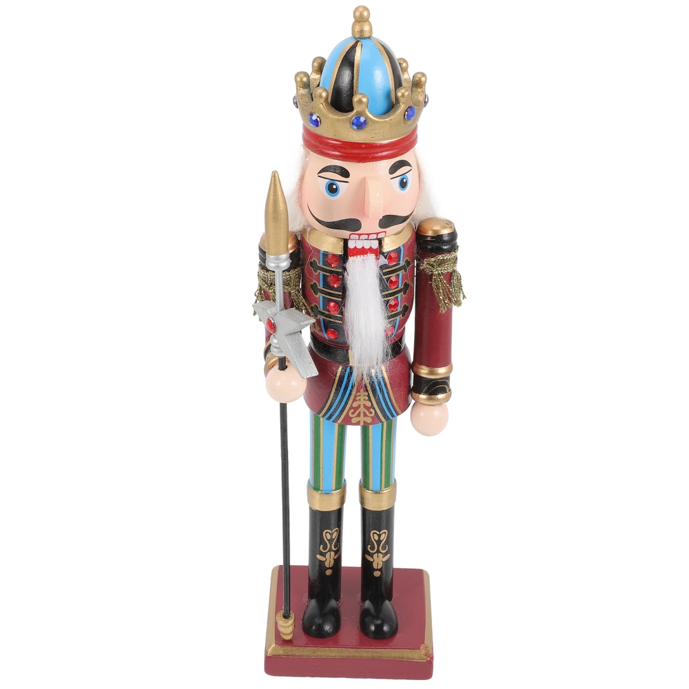 Xmas Nutcracker Xmas Decor Wood Nutcracker Soldier Christmas Party Desktop Ornament