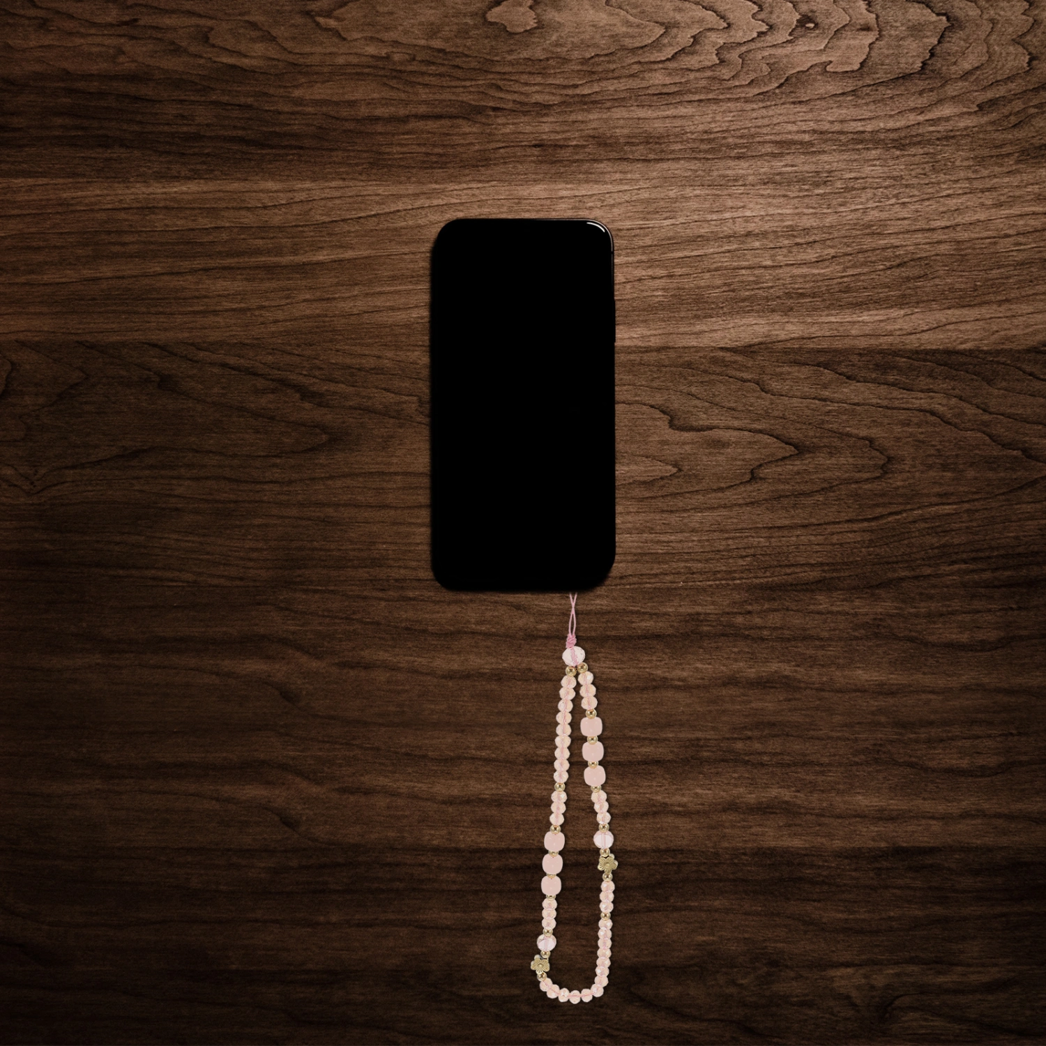 Glass Beads Mobile Phone Chain Phone Wrist Strap Anti-lost Phone Lanyard