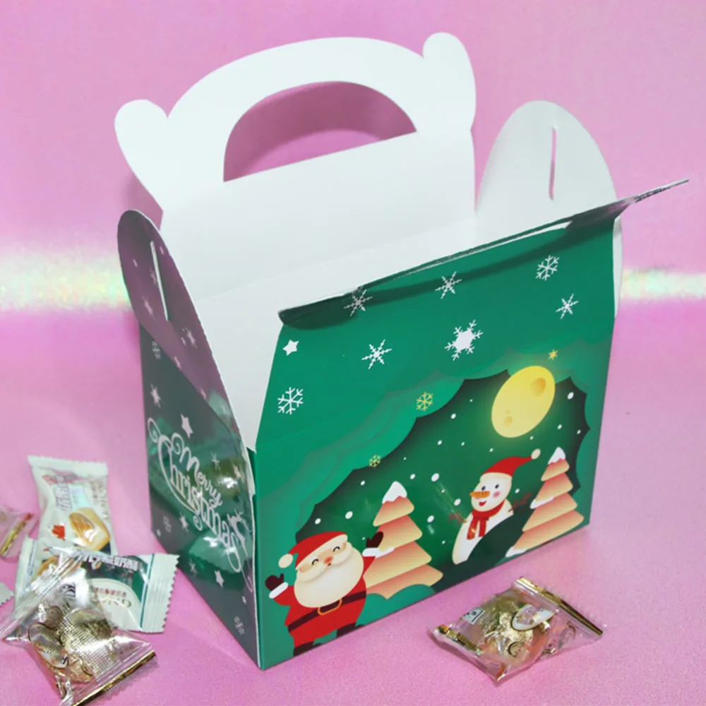 12Pcs Christmas Gift Box Bags Candy Box Christmas Party Favor Box for Christmas