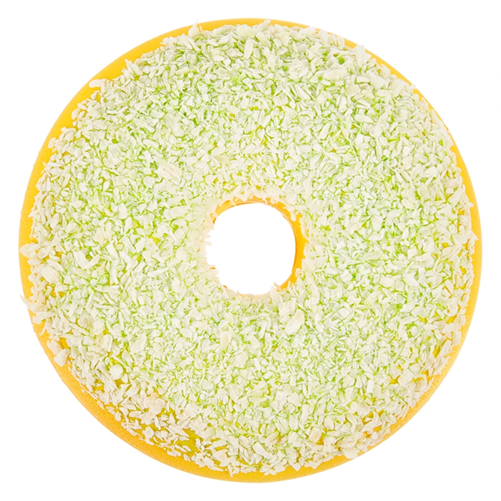 PU Simulation Cream Donut Fruit Cake Artificial Lifelike Fake Small Model Food Kitchen Photography Props Decoration (Green)