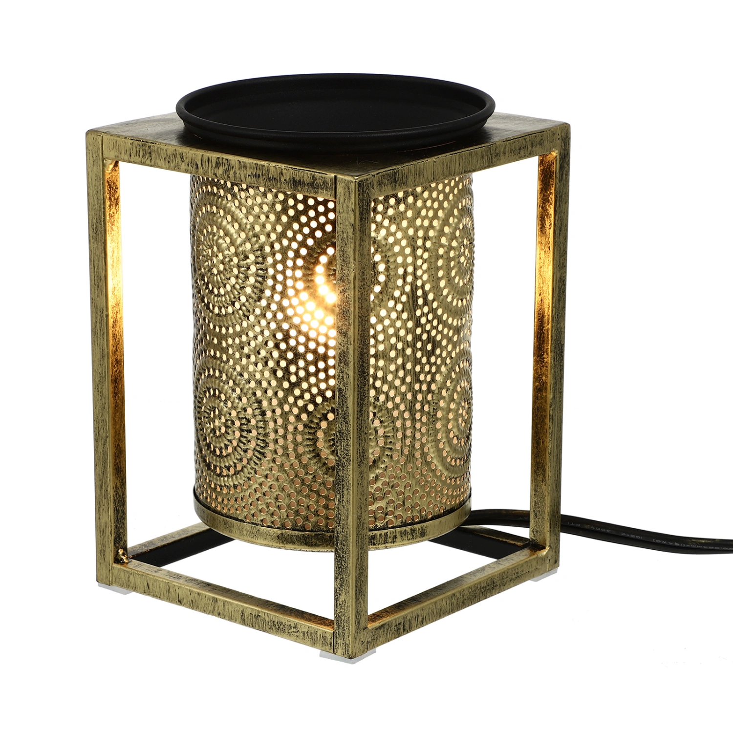 Iron Hollow Electric Wax Melting Warmer Electric Wax-melt Warmer Burner (US Plug)