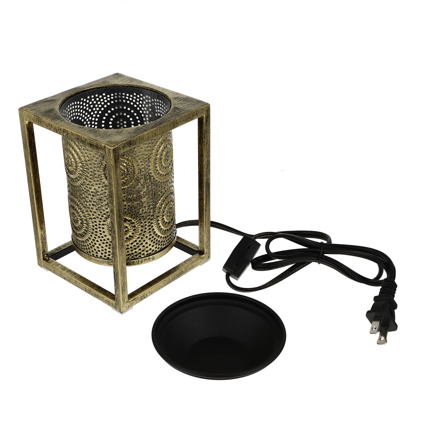 Iron Hollow Electric Wax Melting Warmer Electric Wax-melt Warmer Burner (US Plug)