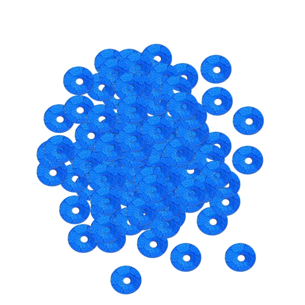 1000pcs 6mm DIY Round Sequins Paillettes Sewing Wedding Craft Clothes Shoes Bag Sparkling Accessory (Dark Blue)