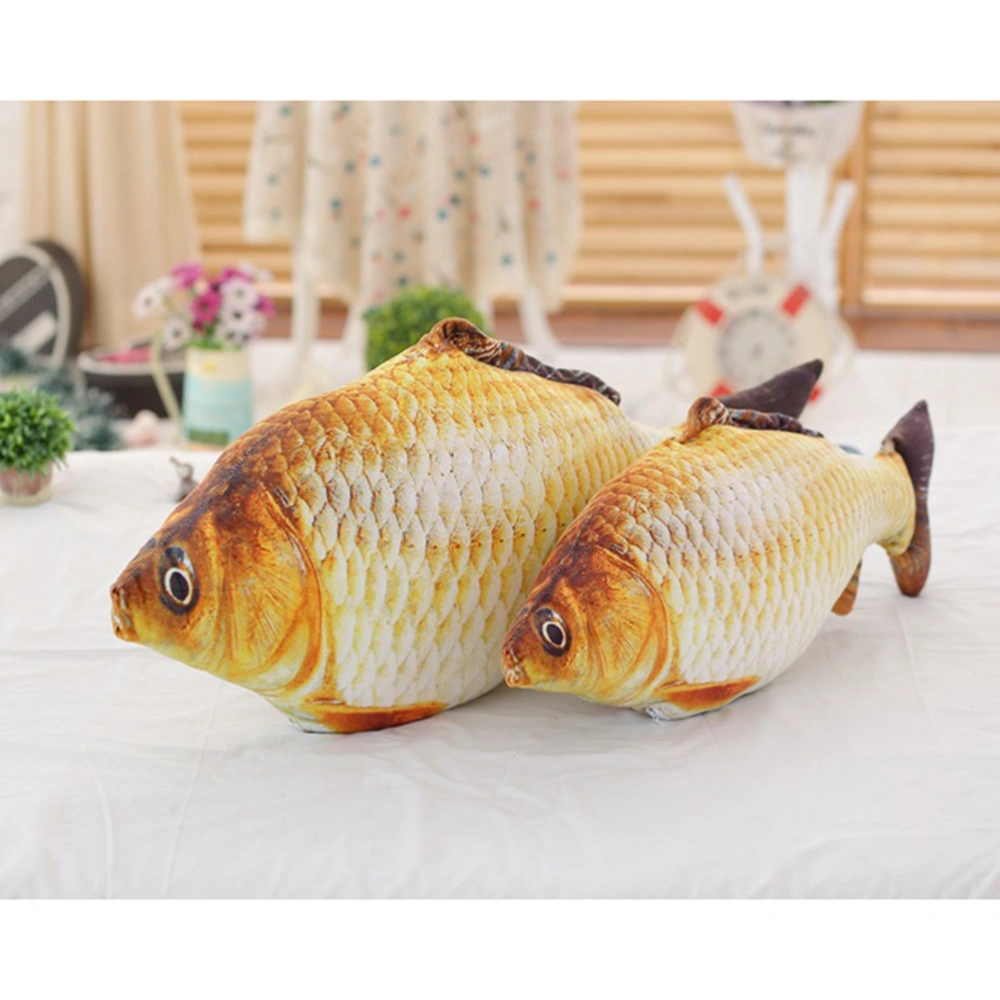 2pcs 58cm 3D Washable Big Fish Throw Pillow Nursery Bedroom Plush Carp Stuffed Toy Home Decoration Girlfriend Birthday Gift with Zipper