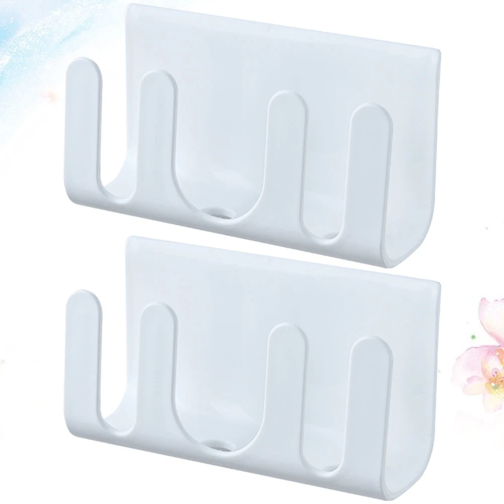 2 Pcs Soap Holder Plastic Kitchen Rack Draining Bathroom Rack with Suction Cup for Home