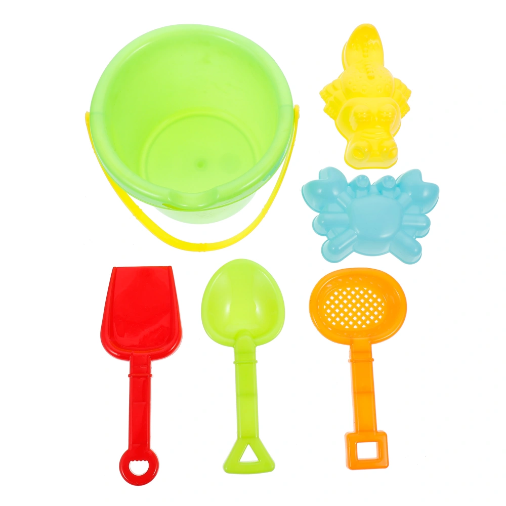 1 Set Beach Toys Kit Plastic Sand Shovels Bucket Molds Outdoor Beach Games Accessories