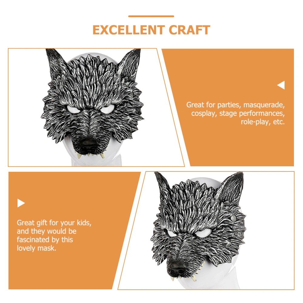 Wolf Mask Animals Half Face Masks Cosplay Dress Up Face Masks Party Favors