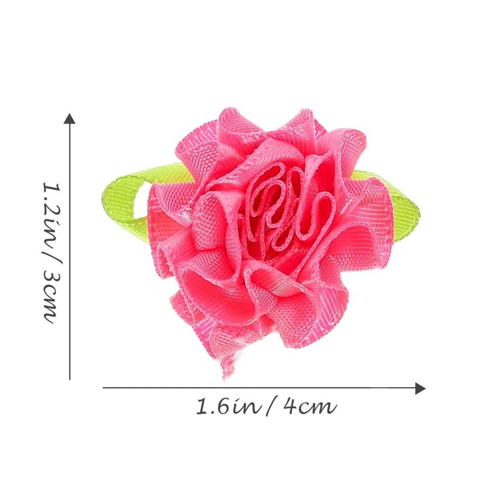 200Pcs DIY Bulk Flowers Simulation Carnation Head Clip Flowers DIY Flower Materials