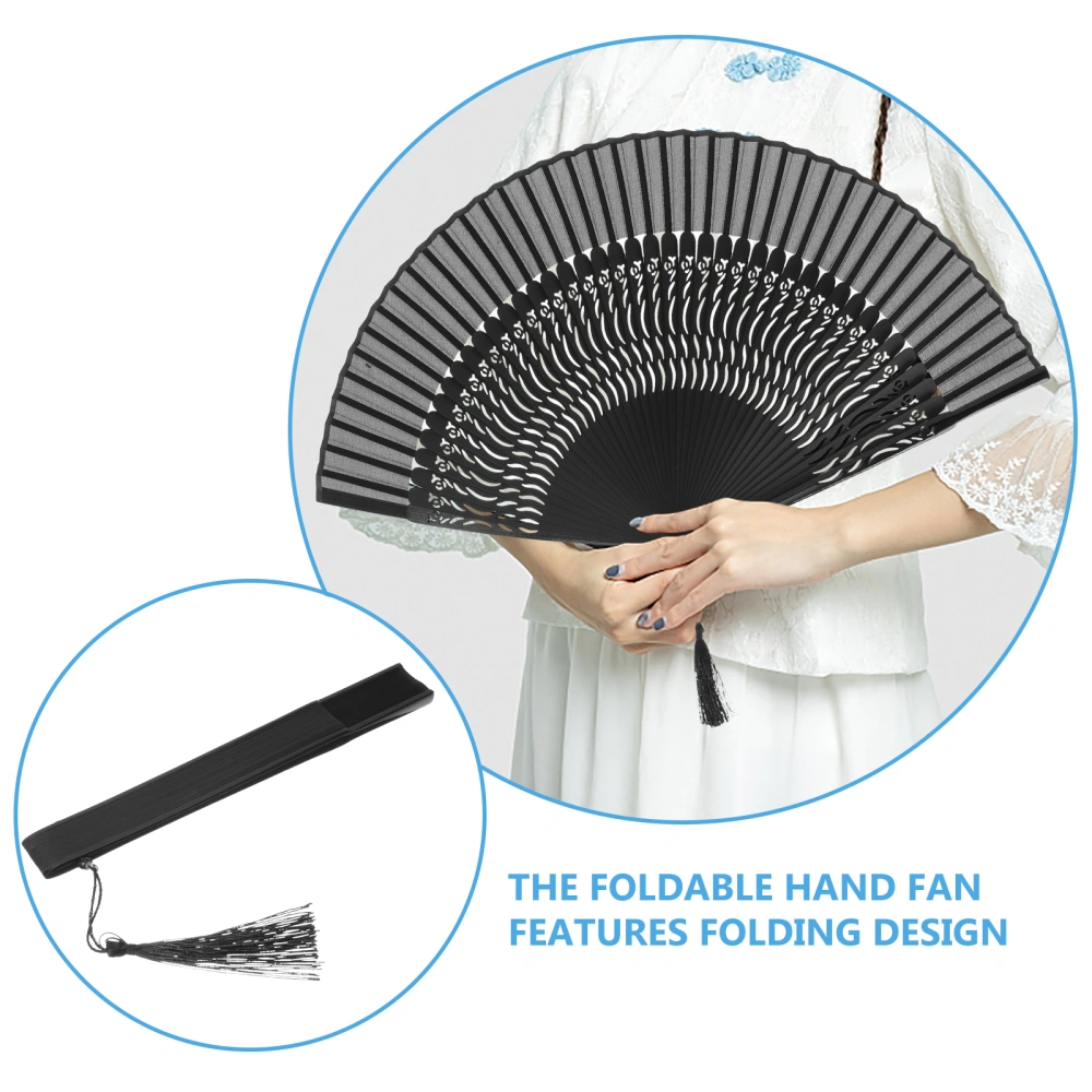 Handheld Folding Fan Chinese Style Stage Performance Fan for Dancing Party