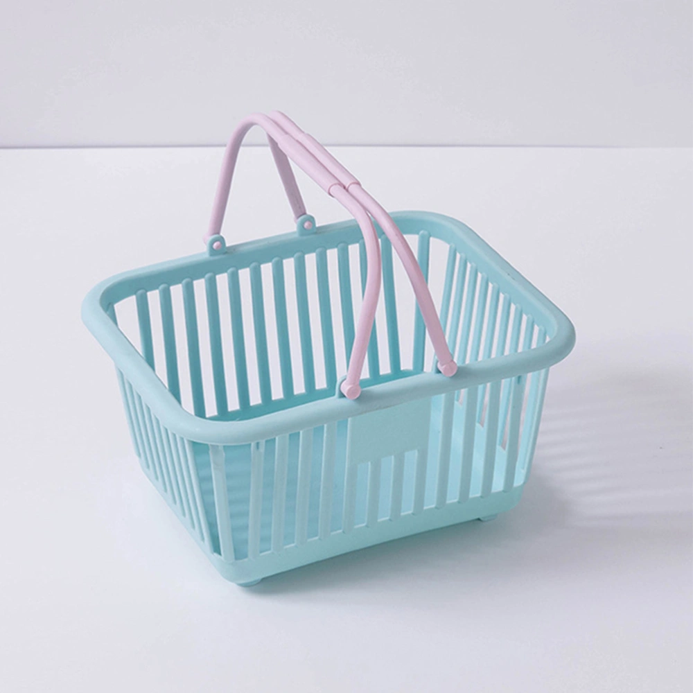 2Pcs Supermarket Shopping Baskets Toys Sundries Storage Baskets Handheld Basket