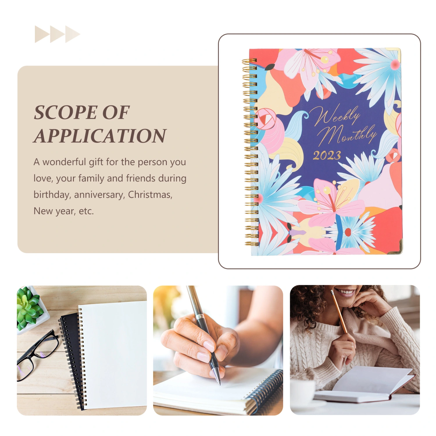 English Planner Calendar Planner Coil Schedule Book Happy Planner Student Gift