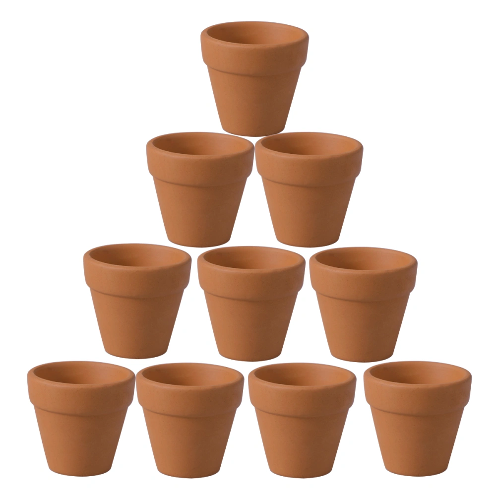 20pcs Ceramics Plant Pot with Hole Succulents Cactus Flower Pot Container Home Office Decoration for Indoor Inside (3x3x3cm)