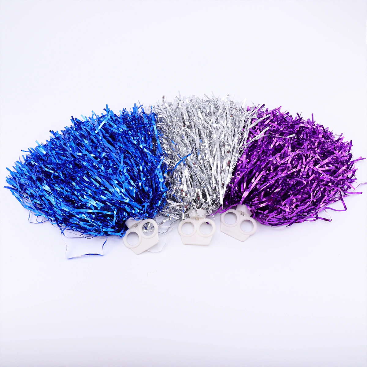 12pcs Handheld Cheerleaders Ball-Flower Aerobics School Sports  Props Cheering Balls (Double Hole, Mixed Color)