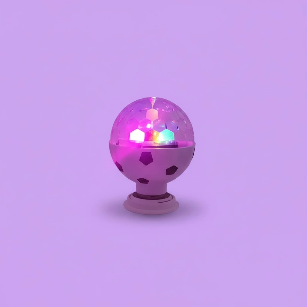 Disco Light Bulb Football LED Light Bulb Rotating RGB Light Bulb Party Disco Light
