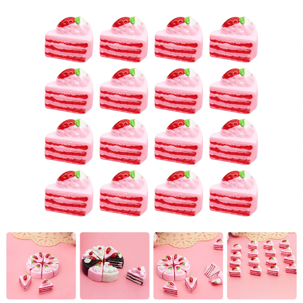 16Pcs DIY Resin Cake Phone Accessories Clothing and Headdress Accessories