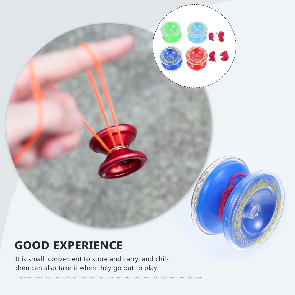 10pcs Yo-yo Balls Mini Yo-yo Toys Kids String Yoyo Playthings (Random Color)