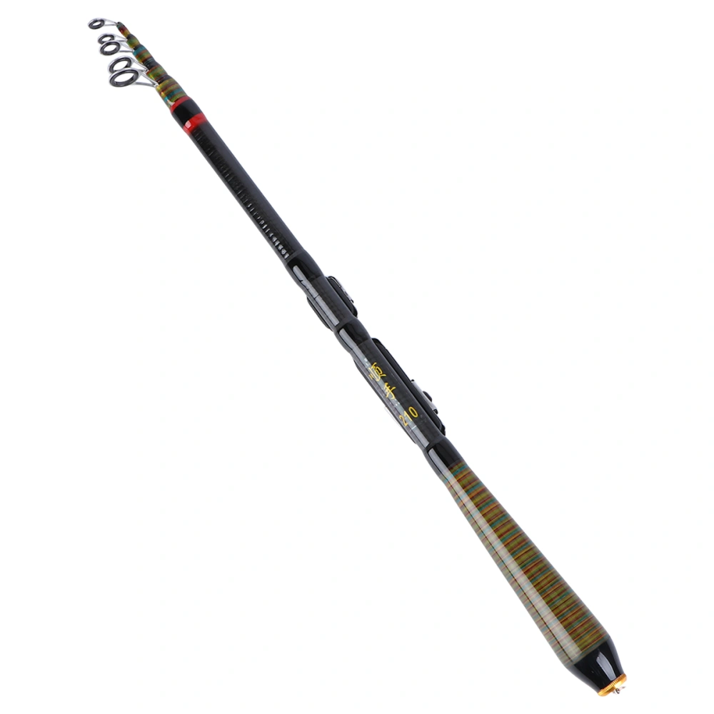 Multi-function Fishing Rod Short Sea Pole Mini Retractable Rod Lightweight Fishing Rod (2.4m)