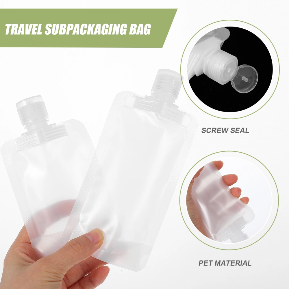 1 Set Practical Squeezable Bags Shampoo Lotion Holders Cosmetic Travel Bags