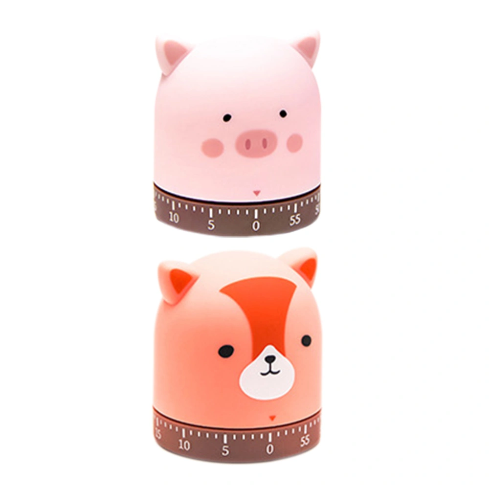 2pcs Kitchen Timer Toddler Timer Manual Timer Study Timer Loud Alarm Timer Clock