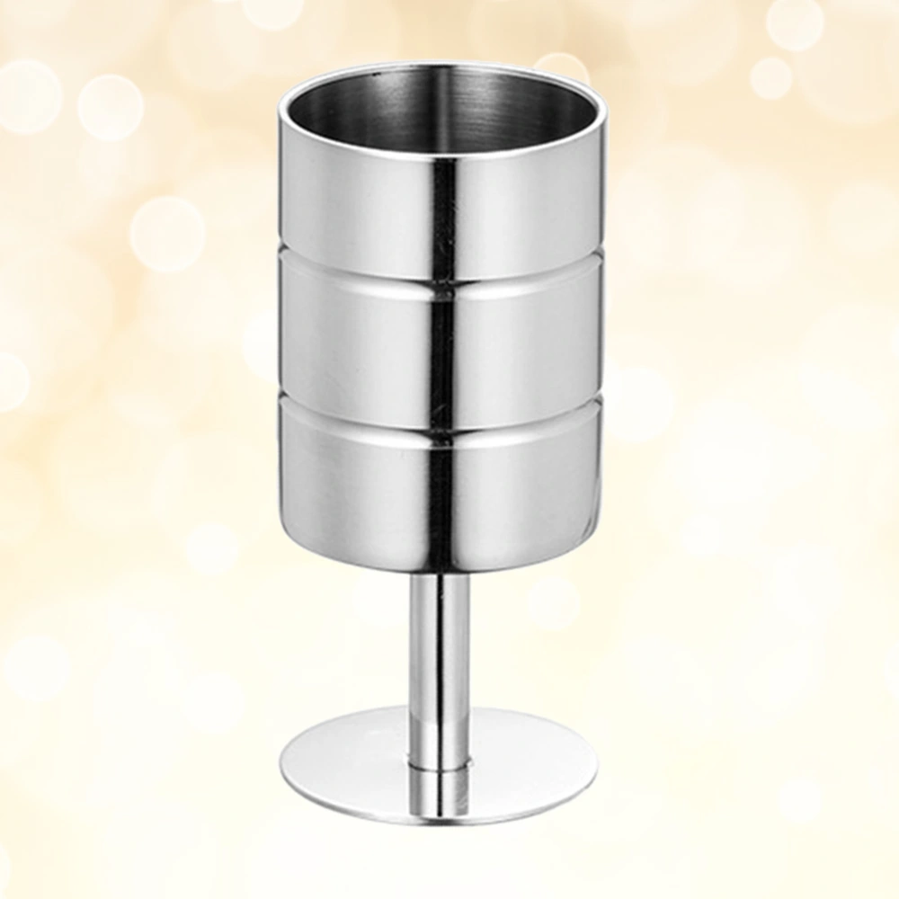 Stainless Steel Toothpick Holder Fashion Toothpick Box Mini Toothpick Jar for Home Hotel (Silver)